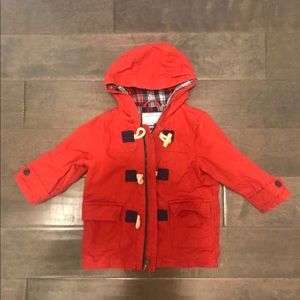 Janie and jack jacket navy and red.